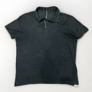 Leg3nd Inspire Men's Gray Short Sleeve Polo Golf Shirt Light Weight Size Large